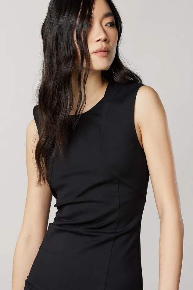Mini Women Patrizia Pepe Midi Sheath Dress Nero