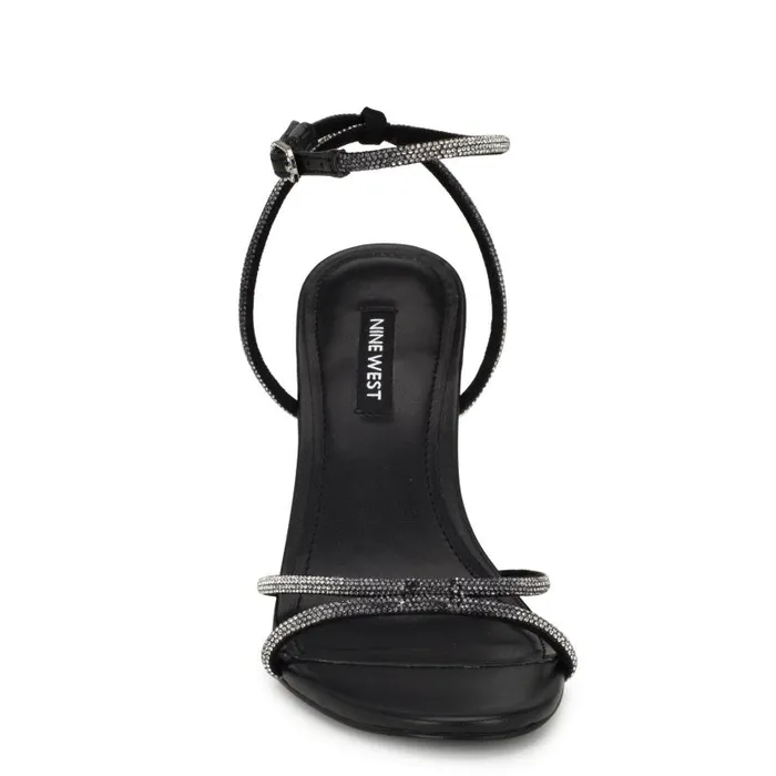 Missey Ankle Strap Sandals Black Women Nine West Sandals