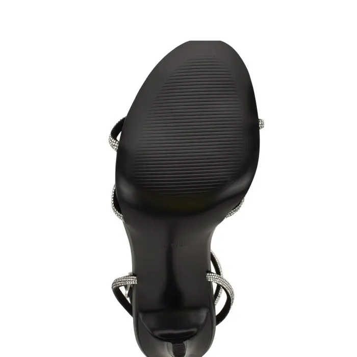 Missey Ankle Strap Sandals Black Women Nine West Sandals
