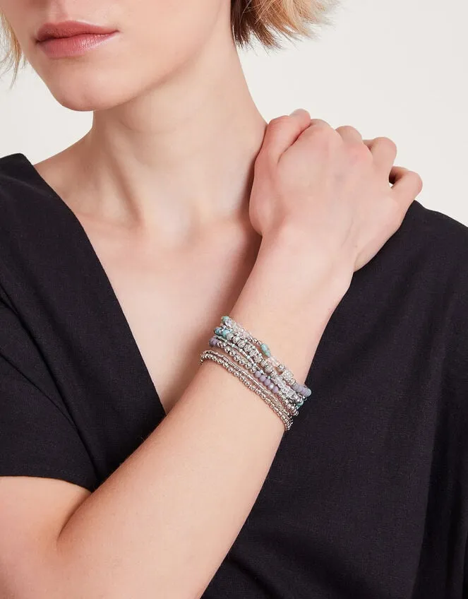 Mixed Bead Stretch Bracelets Women Monsoon Jewellery and Hair