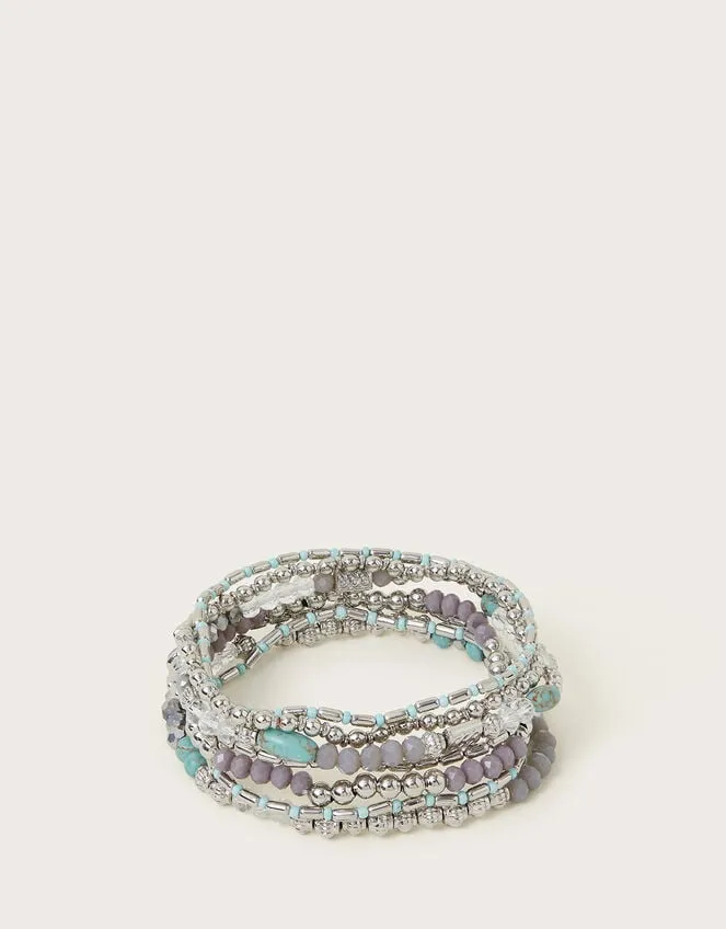 Mixed Bead Stretch Bracelets Women Monsoon Jewellery and Hair