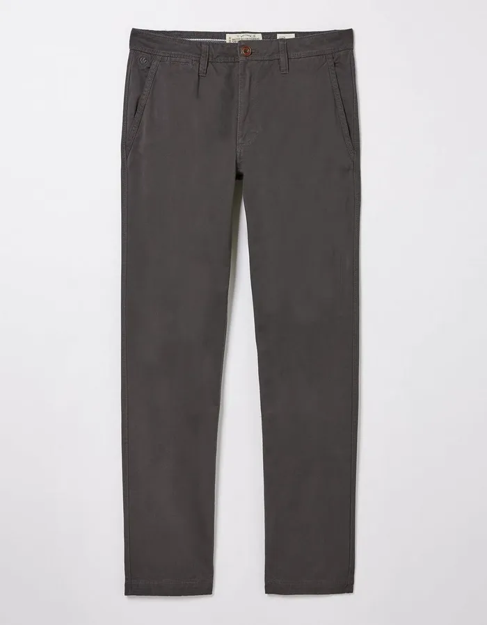 Modern Coastal Chinos Dark Grey Men FatFace Trousers and Chinos