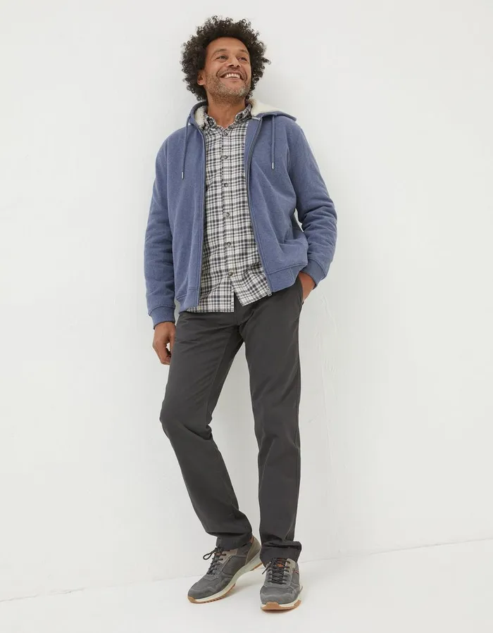 Modern Coastal Chinos Dark Grey Men FatFace Trousers and Chinos