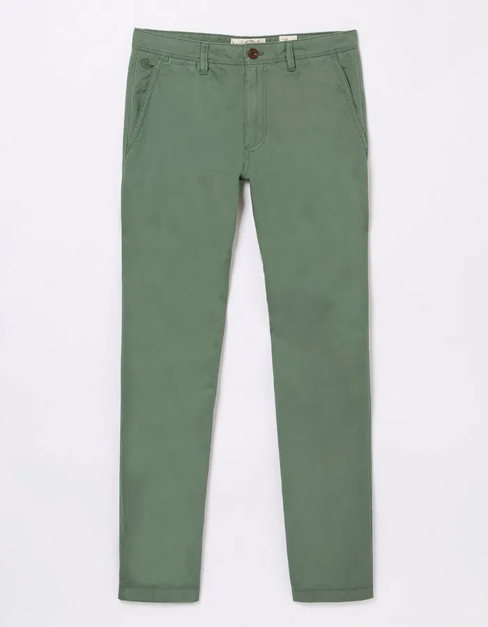 Modern Coastal Chinos Green Haze Men FatFace Trousers and Chinos