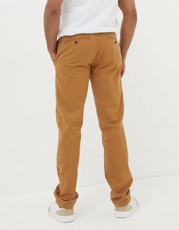 Modern Coastal Chinos Tan Men FatFace Trousers and Chinos
