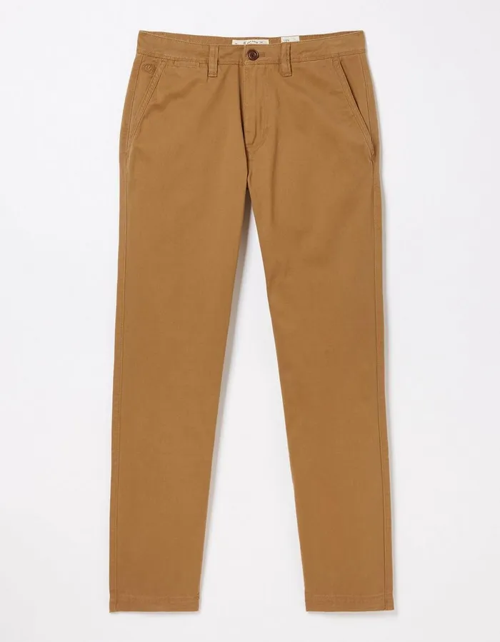 Modern Coastal Chinos Tan Men FatFace Trousers and Chinos