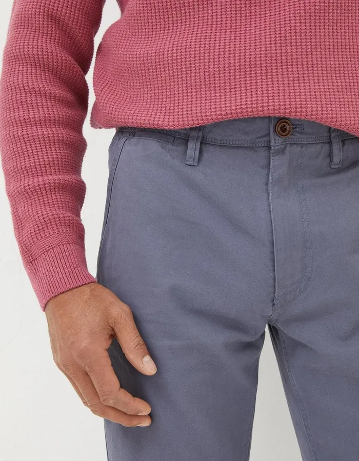 Modern Coastal Chinos Washed Blue Men FatFace Trousers and Chinos