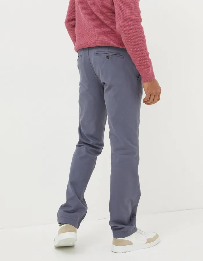 Modern Coastal Chinos Washed Blue Men FatFace Trousers and Chinos