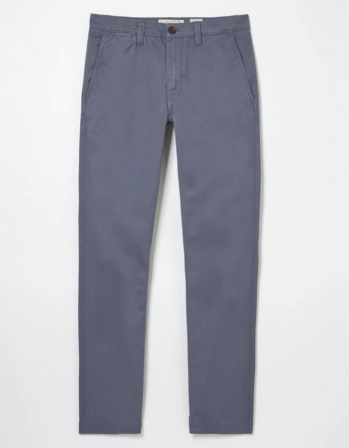 Modern Coastal Chinos Washed Blue Men FatFace Trousers and Chinos