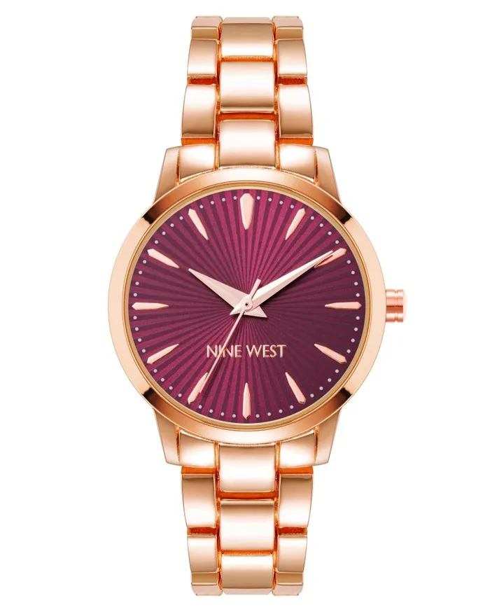 Modern Dial Watch Rose Gold WomenMen Nine West Watches