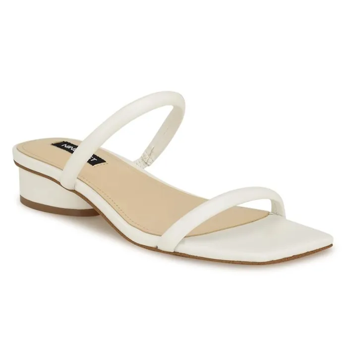 Morella Slide Sandals White Women Nine West Sandals