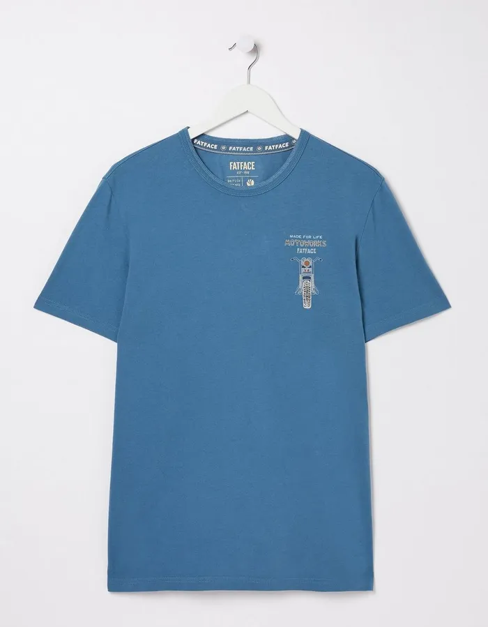 Motoworks TShirt Washed Blue Men FatFace TShirts