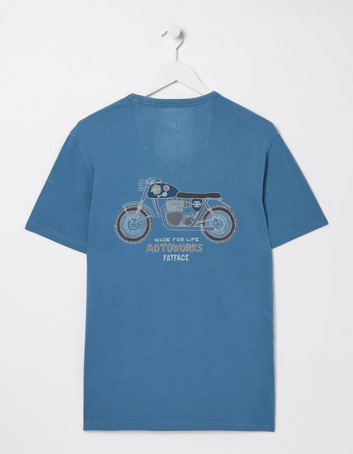 Motoworks TShirt Washed Blue Men FatFace TShirts