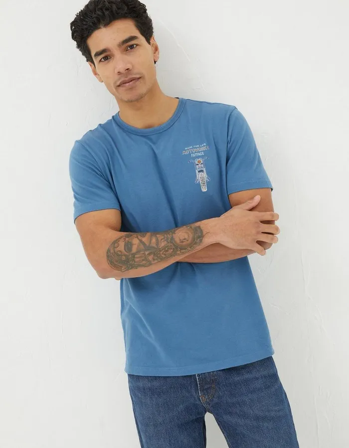 Motoworks TShirt Washed Blue Men FatFace TShirts