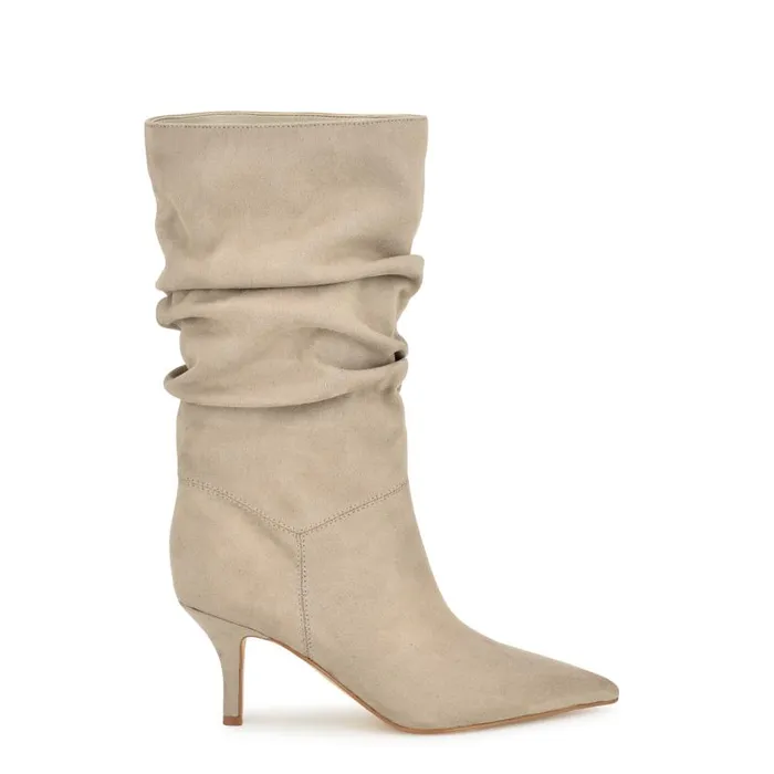 Mycki Dress Boots Light Natural Women Nine West Boots and Booties