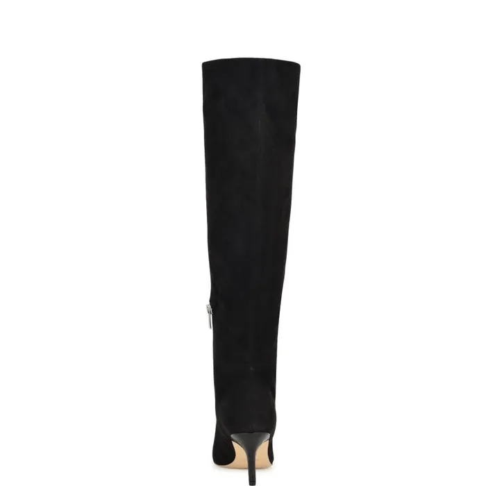 Myfin Dress Boots Black Women Nine West Boots and Booties