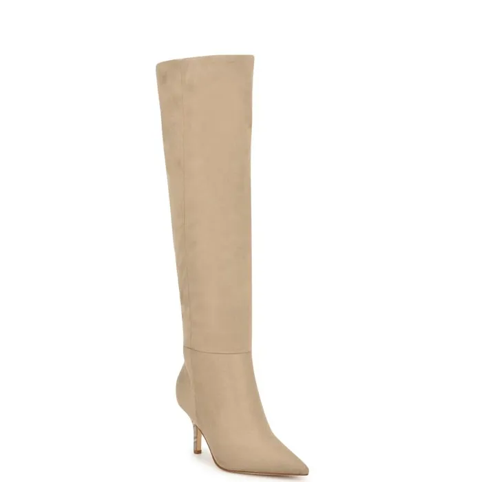 Myfin Dress Boots Natural Women Nine West Boots and Booties