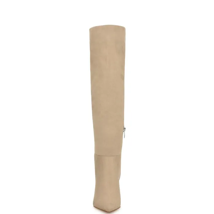 Myfin Dress Boots Natural Women Nine West Boots and Booties
