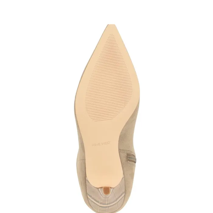 Myfin Dress Boots Natural Women Nine West Boots and Booties