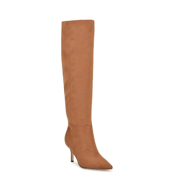 Myfin Dress Boots Tan Women Nine West Boots and Booties