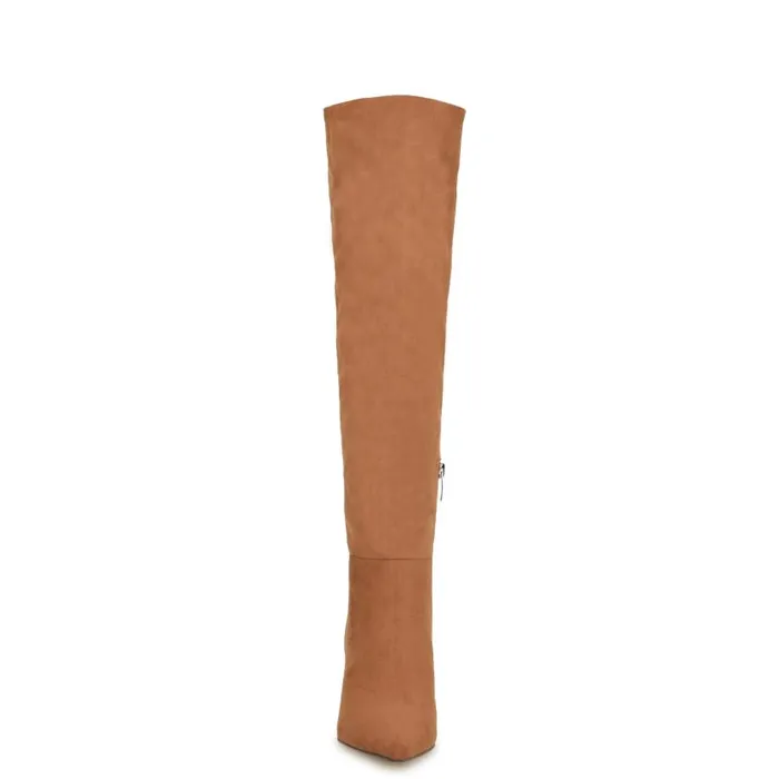 Myfin Dress Boots Tan Women Nine West Boots and Booties