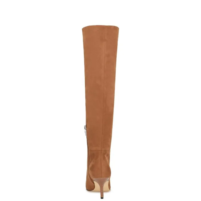 Myfin Dress Boots Tan Women Nine West Boots and Booties