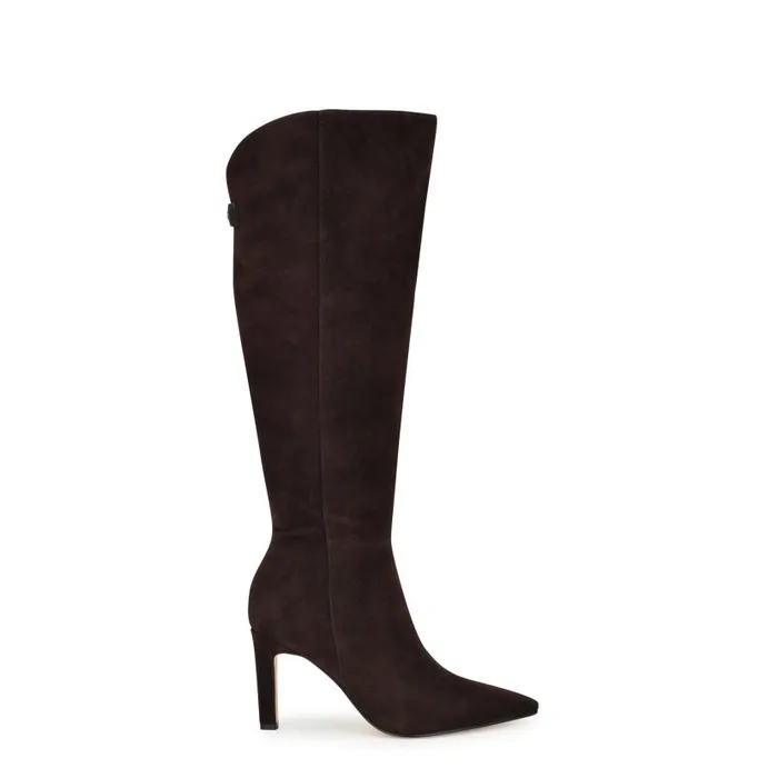 Napts Dress Boots Dark Brown Women Nine West Boots and Booties