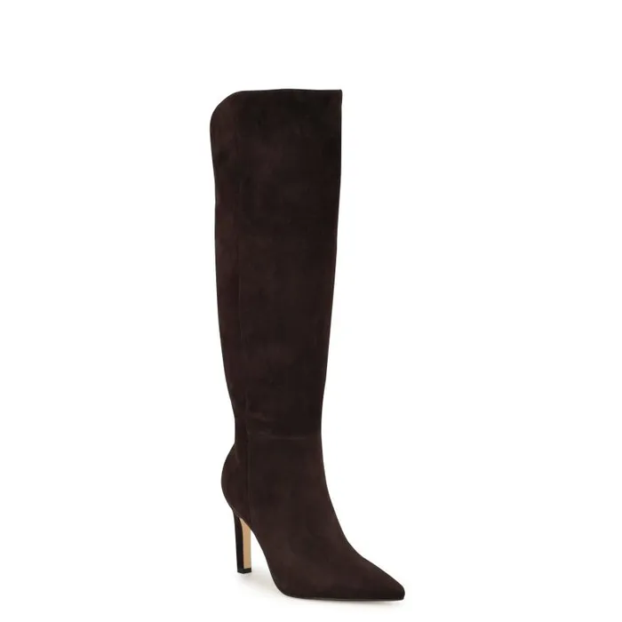 Napts Dress Boots Dark Brown Women Nine West Boots and Booties