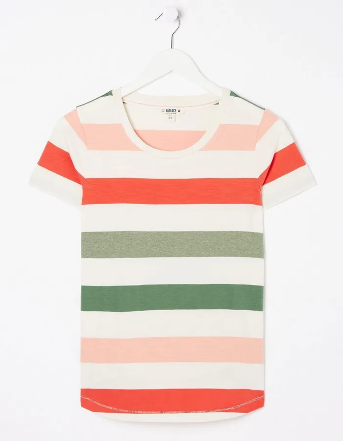 Natalie Stripe TShirt Multi Women FatFace Tops and TShirts