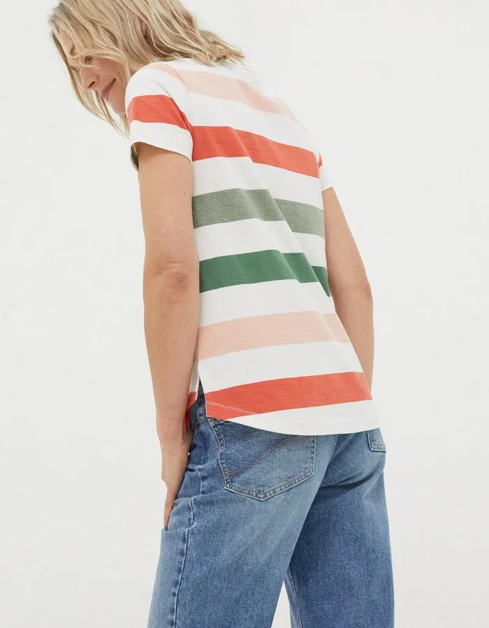 Natalie Stripe TShirt Multi Women FatFace Tops and TShirts