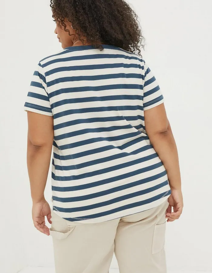 Natalie Stripe TShirt Navy Women FatFace Tops and TShirts