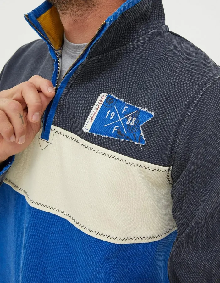 Nation Airlie Scotland Sweatshirt Blue Men FatFace Sweatshirts and Hoodies