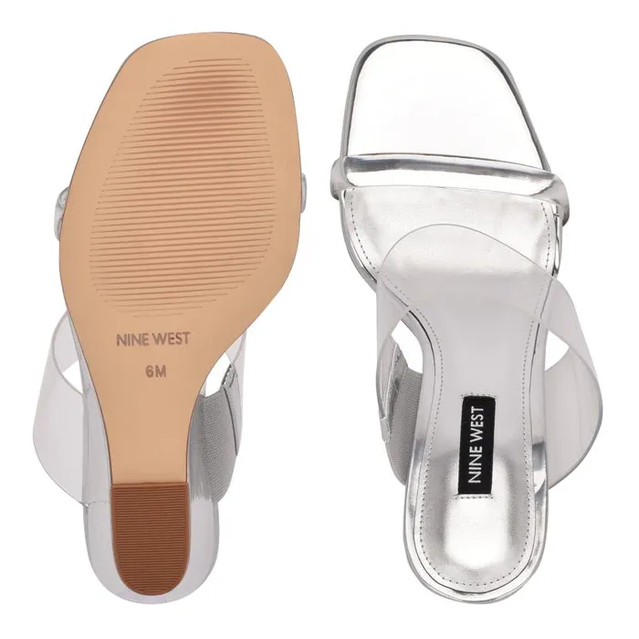 Nats Wedge Sandals Clearsilver Women Nine West Sandals