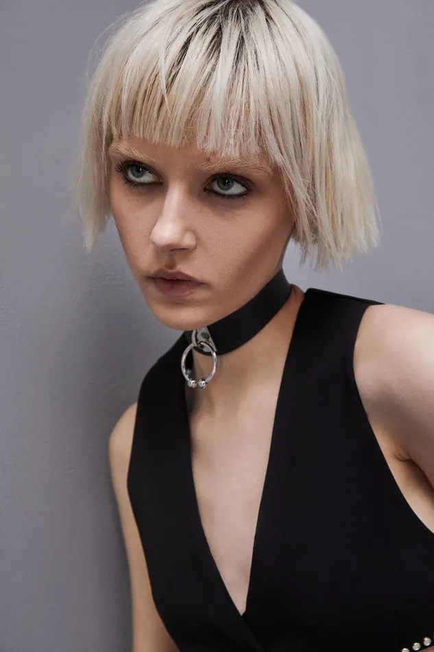 Necklaces Women Patrizia Pepe Chocker With Piercing Nero