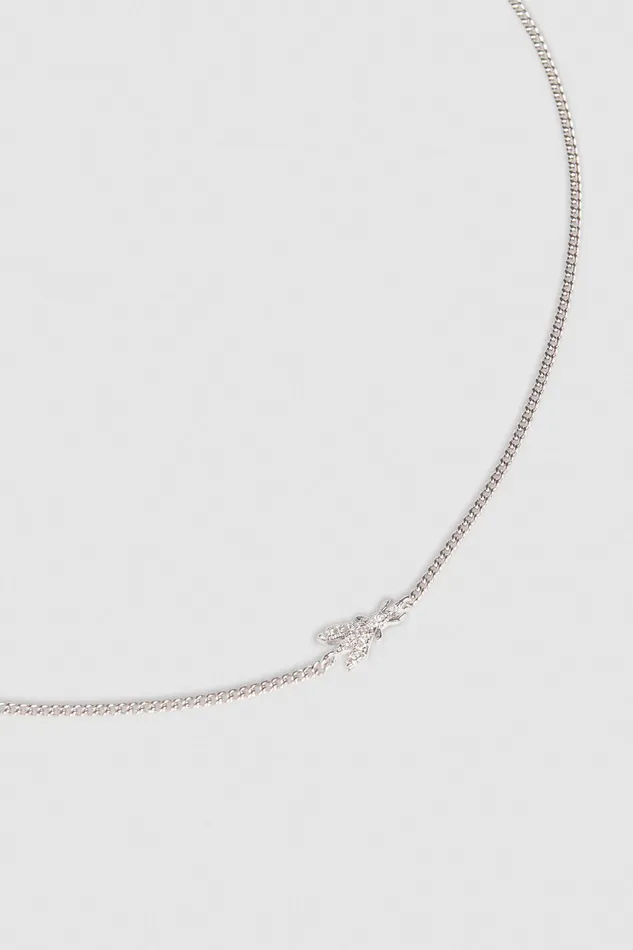 Necklaces Women Patrizia Pepe Rhinestone Necklace Silvercrystal
