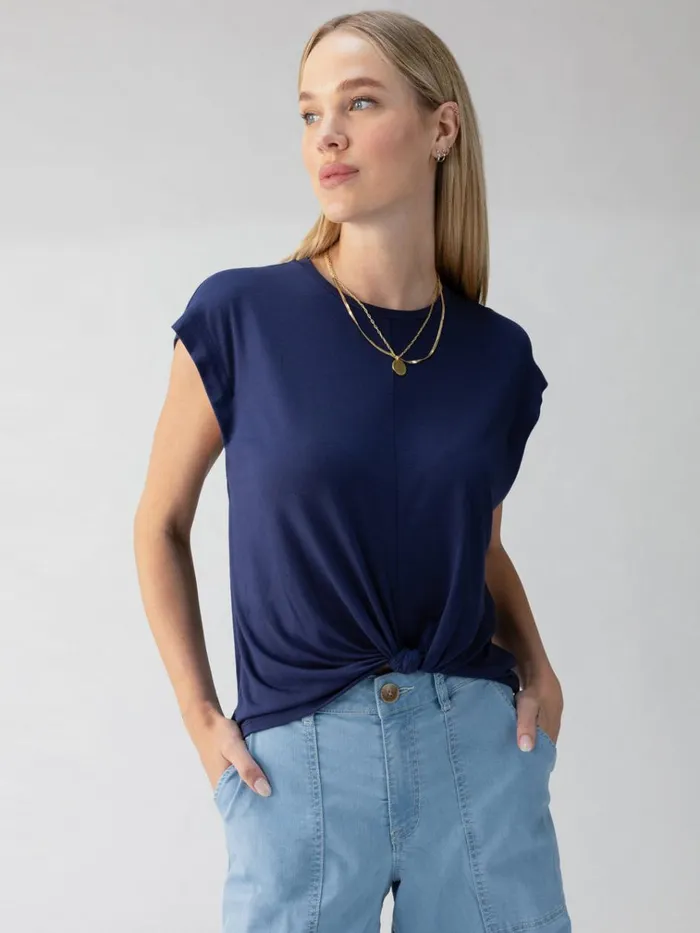 New Era Tee Deep Sea Women Sanctuary Clothing Tees and Tops