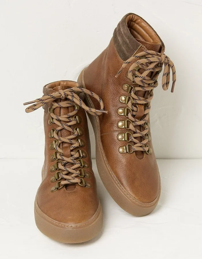 Nicky Hybrid Hiker Boots Chestnut Women FatFace Boots