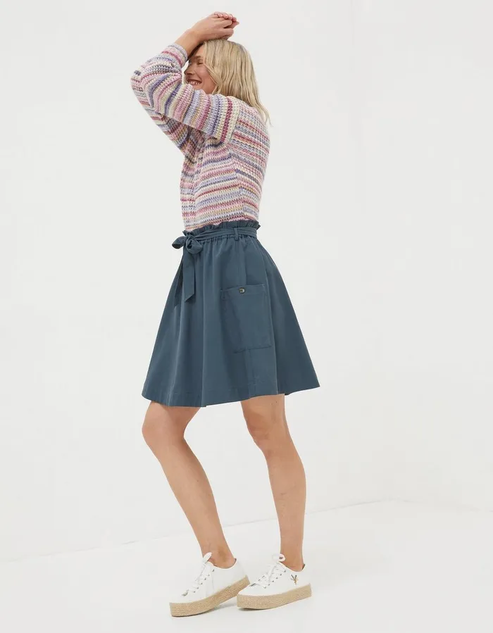 Nicole Utility Skirt Charcoal Grey Women FatFace Skirts