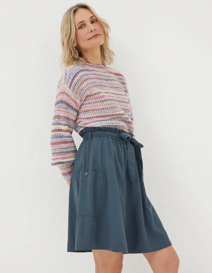 Nicole Utility Skirt Charcoal Grey Women FatFace Skirts