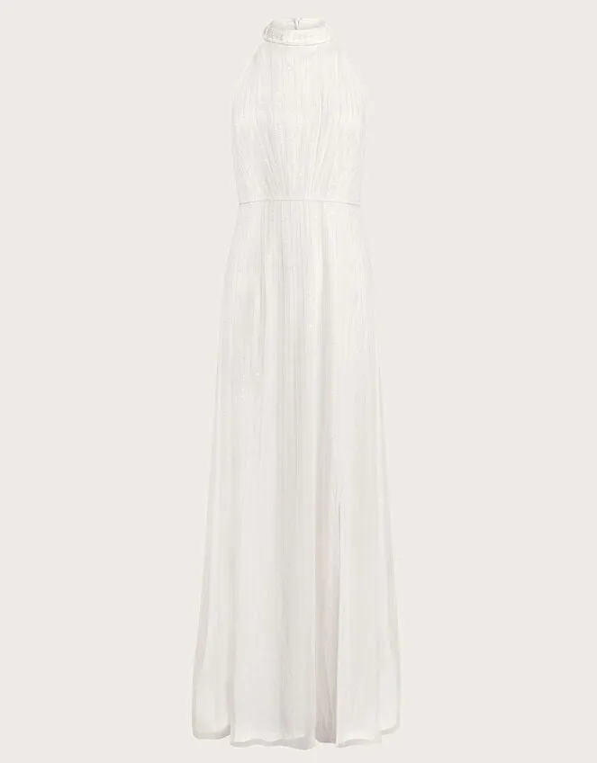 Nikita Embellished Halter Bridal Dress Ivory Women Monsoon Dresses
