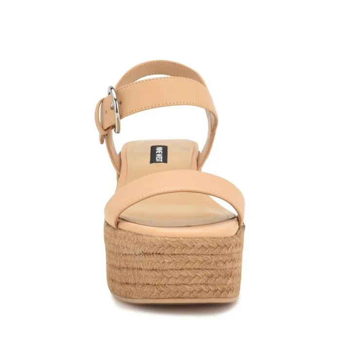 Nillo Espadrille Wedge Sandals Natural Women Nine West Sandals