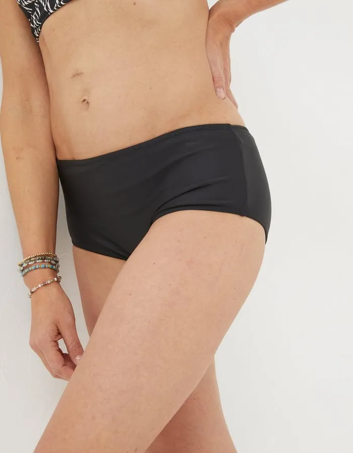 Nola Swim Boy Shorts Black Women FatFace Beachwear and Swimwear