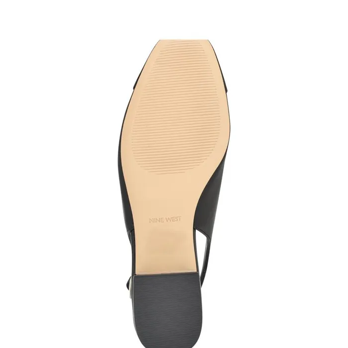Norah Cap Toe Mary Jane Slingbacks Black Women Nine West Heels