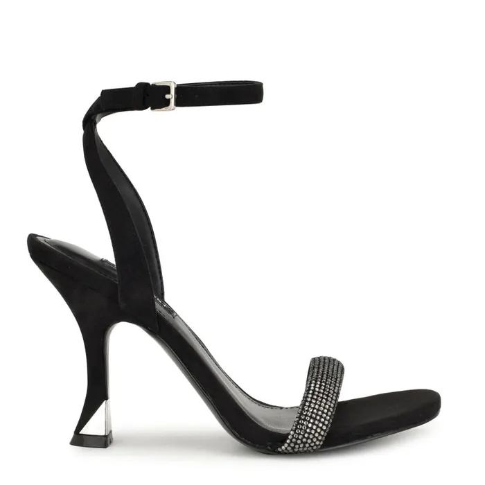 Nyrah Ankle Strap Sandals Black Women Nine West Sandals