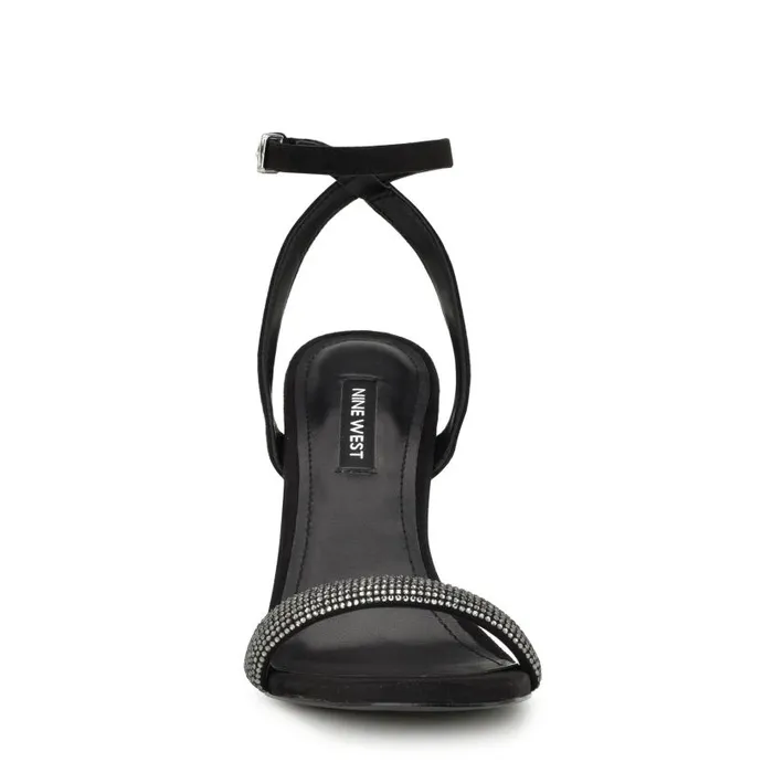 Nyrah Ankle Strap Sandals Black Women Nine West Sandals
