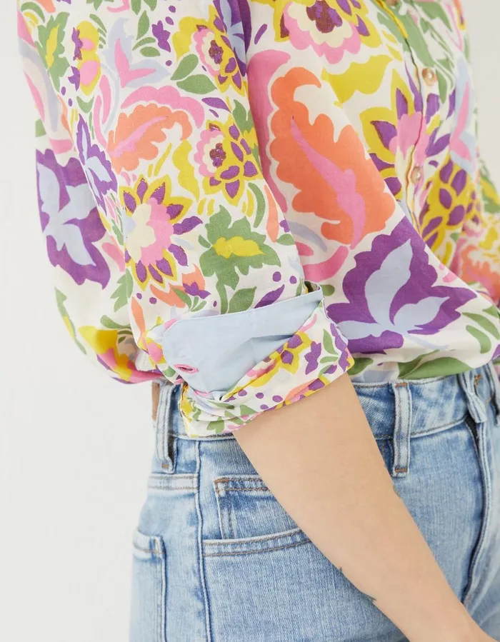 Olivia Art Floral Shirt Multi Women FatFace Shirts and Blouses