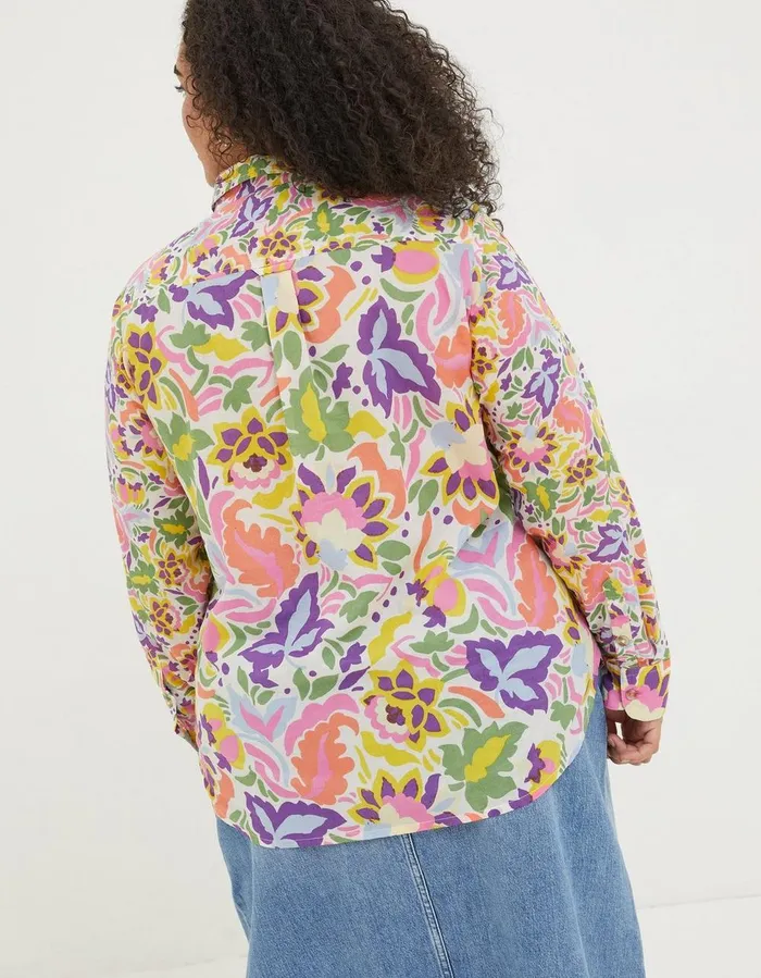 Olivia Art Floral Shirt Multi Women FatFace Shirts and Blouses