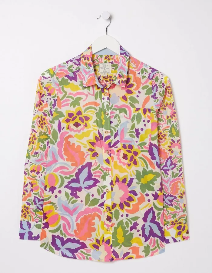 Olivia Art Floral Shirt Multi Women FatFace Shirts and Blouses