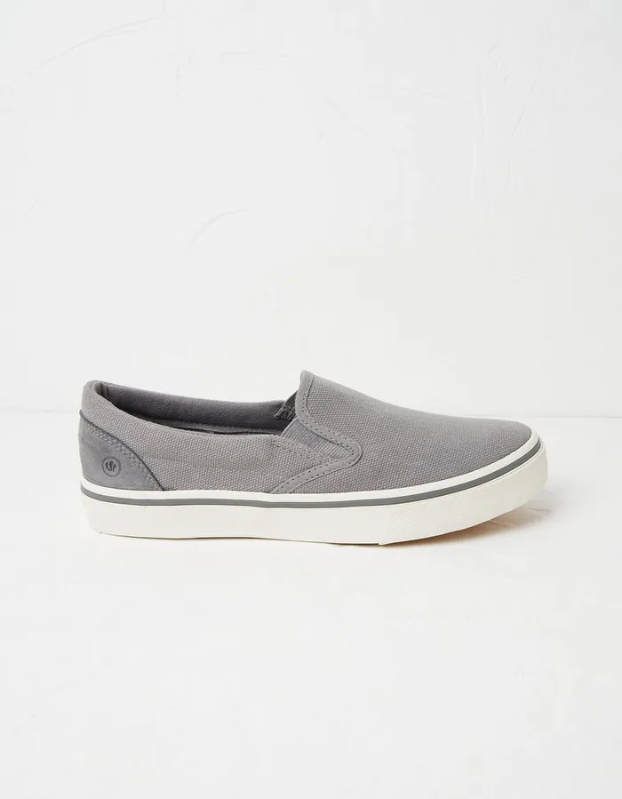 Ollie Slip On Trainers Grey Men FatFace Trainers