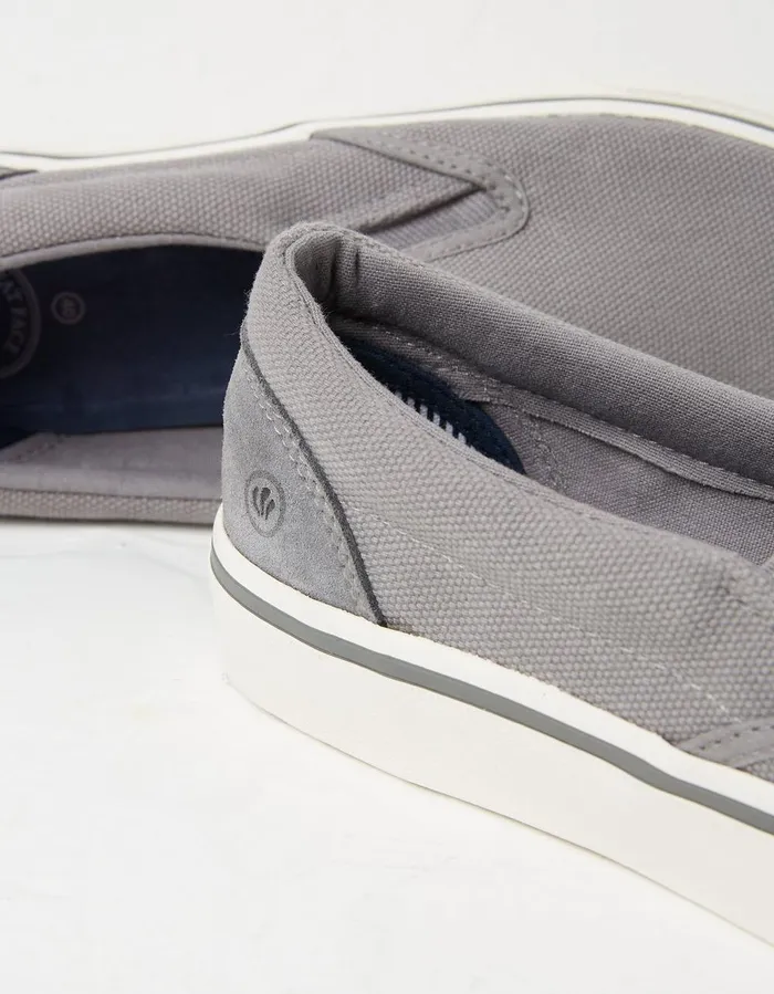 Ollie Slip On Trainers Grey Men FatFace Trainers